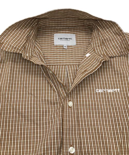 CarHartt（カーハート）CarHartt (カーハート) S/S GROFF SHIRT ブラウン サイズ:XSの古着・服飾アイテム