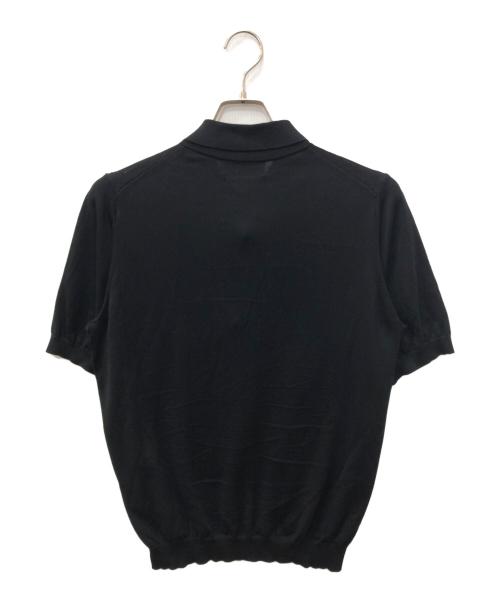 TOMORROW LAND（トゥモローランド）TOMORROW LAND (トゥモローランド) シルクコットンニットポロ ブラック サイズ:SIZE Sの古着・服飾アイテム
