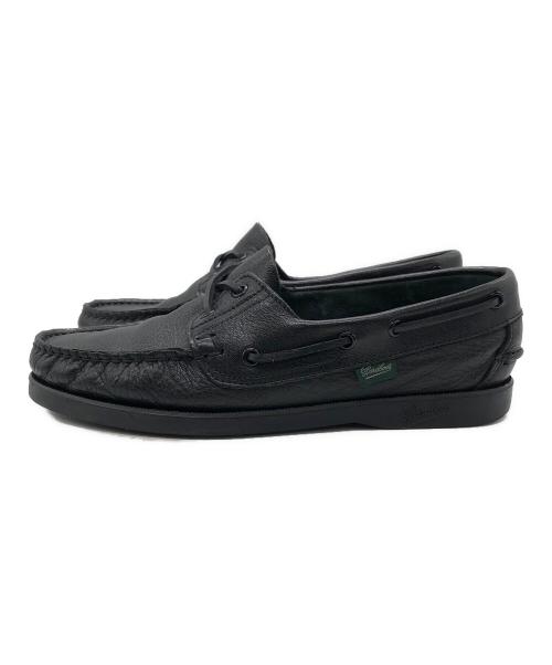 PARABOOT（パラブーツ）PARABOOT (パラブーツ) BARTH ディアスキン デッキシューズ ブラック サイズ:SIZE 6の古着・服飾アイテム
