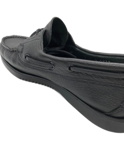 PARABOOT（パラブーツ）PARABOOT (パラブーツ) BARTH ディアスキン デッキシューズ ブラック サイズ:SIZE 6の古着・服飾アイテム
