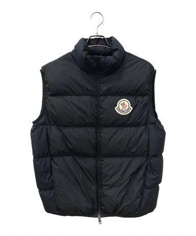 本日限定値下げ中MONCLER 直営店購入　ダウンベスト ブラック ベルト付き 中古・古着通販】MONCLER (モンクレール) ALMAZ ダウンベスト ブラック