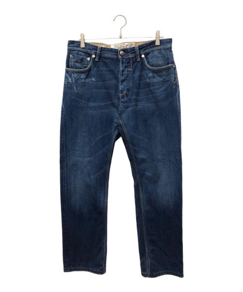JACOB COHEN（ヤコブコーエン）JACOB COHEN (ヤコブコーエン) ハラコパッチデニムパンツ ブルー サイズ:34の古着・服飾アイテム