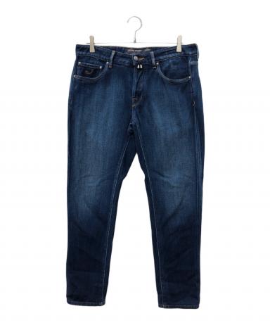 【中古】ヤコブコーエン JACOB COHEN BUDDY ストレッチ デニムパンツ ジーンズ ブルー【サイズ30】【メンズ】 中古・古着通販】JACOB COHEN (ヤコブコーエン) BUDDY ハラコパッチ