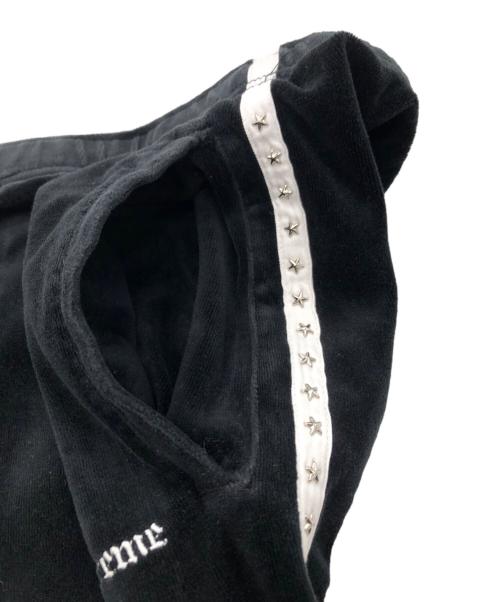 SUPREME（シュプリーム）SUPREME (シュプリーム) Studded Velour Track Pant ブラック サイズ:SIZE Lの古着・服飾アイテム
