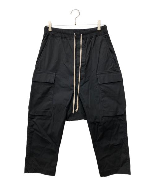 RICK OWENS（リックオウエンス）RICK OWENS (リックオウエンス) クロップドバベルカーゴパンツ ブラック サイズ:46の古着・服飾アイテム