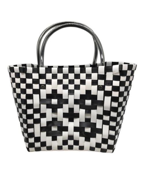 MARNI（マルニ）MARNI (マルニ) フラワーカフェピクニックバッグ ホワイト×ブラック サイズ:下記参照の古着・服飾アイテム