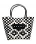 MARNI（マルニ）の古着「フラワーカフェピクニックバッグ」｜ホワイト×ブラック