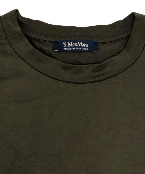 'S Max Mara（エスマックスマーラ）'S Max Mara (エスマックスマーラ) ORLANDA ロゴプリントTシャツ グリーン サイズ:Lの古着・服飾アイテム