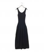 theoryセオリー）の古着「BLEECKER COTTON TEXTURE DRESS」｜ブラック