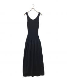theory（セオリー）の古着「BLEECKER COTTON TEXTURE DRESS」｜ブラック