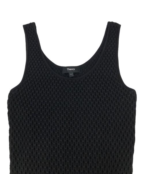 theory（セオリー）theory (セオリー) BLEECKER COTTON TEXTURE DRESS ブラック サイズ:Sの古着・服飾アイテム