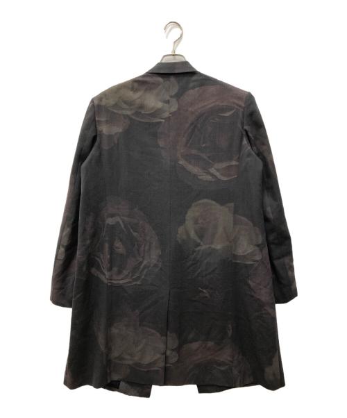 LAD MUSICIAN（ラッドミュージシャン）LAD MUSICIAN (ラッドミュージシャン) 薔薇プリントチェスターコート グレー サイズ:SIZE 44の古着・服飾アイテム