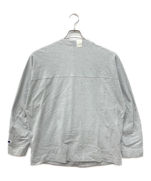 Champion（チャンピオン）Champion (チャンピオン) N.HOOLYWOOD (エヌ ハリウッド) CREWNECK CARDIGAN グレー サイズ:SIZE Sの古着・服飾アイテム