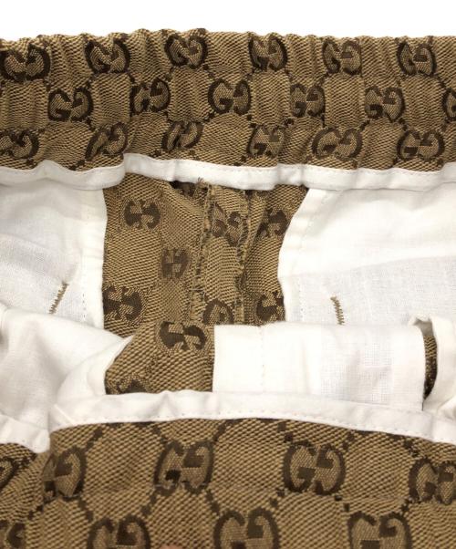 GUCCI（グッチ）GUCCI (グッチ) GGキャンバス ジョギングパンツ ベージュ サイズ:SIZE 44の古着・服飾アイテム
