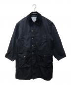 NAUTICAノーティカ）の古着「クラッシュドダックロングコート」｜ブラック