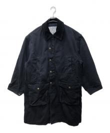 NAUTICA（ノーティカ）の古着「クラッシュドダックロングコート」｜ブラック