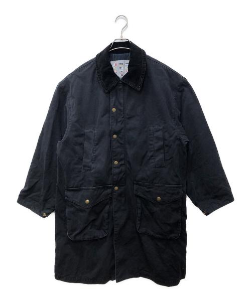 NAUTICA（ノーティカ）NAUTICA (ノーティカ) クラッシュドダックロングコート ブラック サイズ:SIZE Mの古着・服飾アイテム