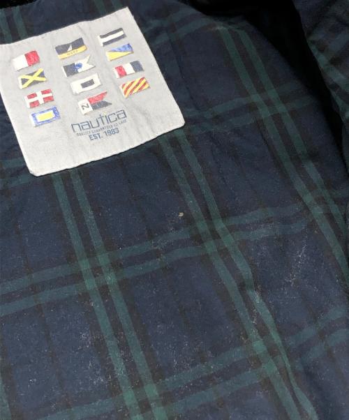 NAUTICA（ノーティカ）NAUTICA (ノーティカ) クラッシュドダックロングコート ブラック サイズ:SIZE Mの古着・服飾アイテム