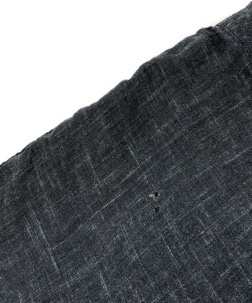 ISSEY MIYAKE（イッセイミヤケ）ISSEY MIYAKE (イッセイミヤケ) SKYLINE リネンプルオーバーシャツ ネイビー サイズ:印字消えのため不明の古着・服飾アイテム