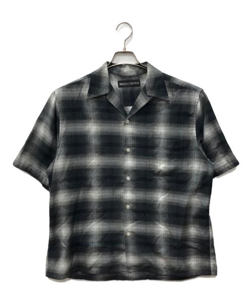 WACKO MARIA（ワコマリア）WACKO MARIA (ワコマリア) オンブレチェックオープンカラーS/Sシャツ グレー サイズ:SIZE Mの古着・服飾アイテム