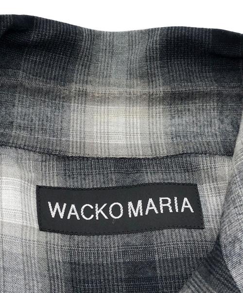 WACKO MARIA（ワコマリア）WACKO MARIA (ワコマリア) オンブレチェックオープンカラーS/Sシャツ グレー サイズ:SIZE Mの古着・服飾アイテム