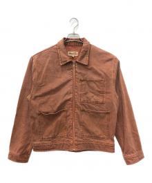 stussy（ステューシー）の古着「Denim Zip Work Jacket」｜ブラウン