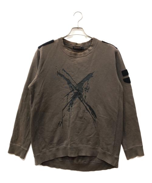 UNDERCOVER（アンダーカバー）UNDERCOVER (アンダーカバー) WITCH’S CELL DIVISION プリントスウェット グレー サイズ:Lの古着・服飾アイテム