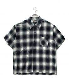 SUGAR CANE（シュガーケーン）の古着「RAYON OMBRE CHECK OPEN SHIRT」｜グレー