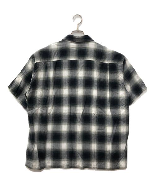 SUGAR CANE（シュガーケーン）SUGAR CANE (シュガーケーン) RAYON OMBRE CHECK OPEN SHIRT グレー サイズ:SIZE Lの古着・服飾アイテム