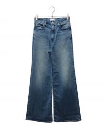 moussy（マウジー）の古着「ADVANCED LONG LEG フレアデニムパンツ」｜ブルー