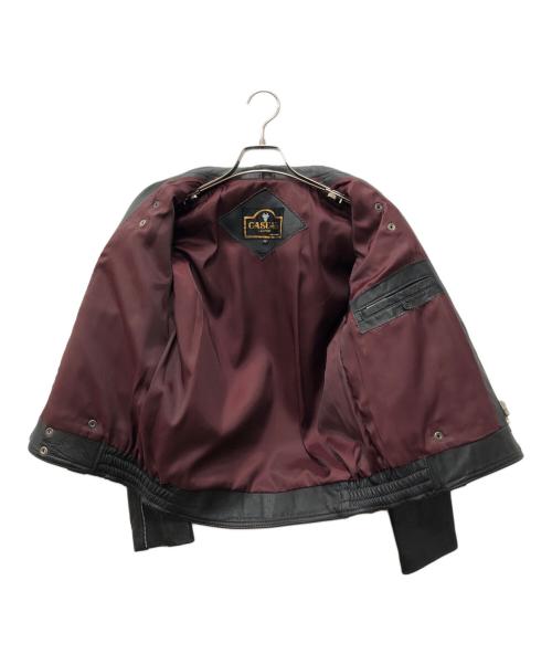 casual leather（カジュアルレザー）casual leather (カジュアルレザー) レザージャケット ブラック サイズ:Mの古着・服飾アイテム