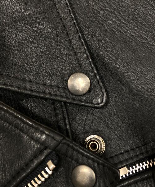 casual leather（カジュアルレザー）casual leather (カジュアルレザー) レザージャケット ブラック サイズ:Mの古着・服飾アイテム