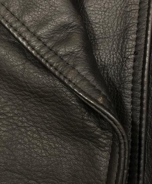 casual leather（カジュアルレザー）casual leather (カジュアルレザー) レザージャケット ブラック サイズ:Mの古着・服飾アイテム