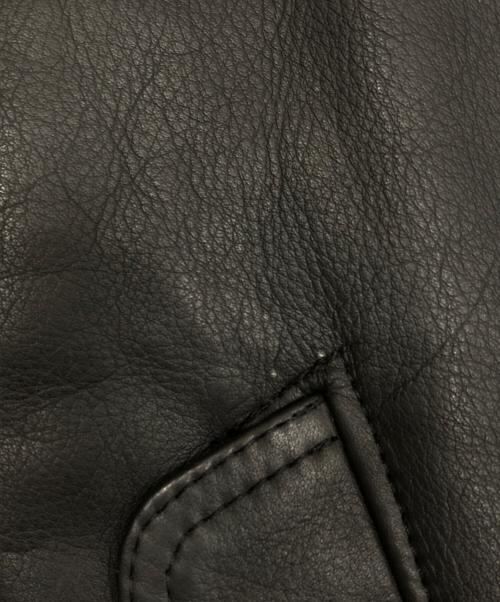 casual leather（カジュアルレザー）casual leather (カジュアルレザー) レザージャケット ブラック サイズ:Mの古着・服飾アイテム