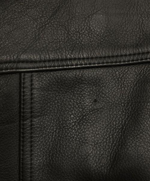 casual leather（カジュアルレザー）casual leather (カジュアルレザー) レザージャケット ブラック サイズ:Mの古着・服飾アイテム
