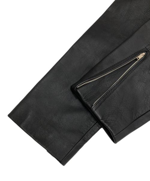 casual leather（カジュアルレザー）casual leather (カジュアルレザー) レザージャケット ブラック サイズ:Mの古着・服飾アイテム