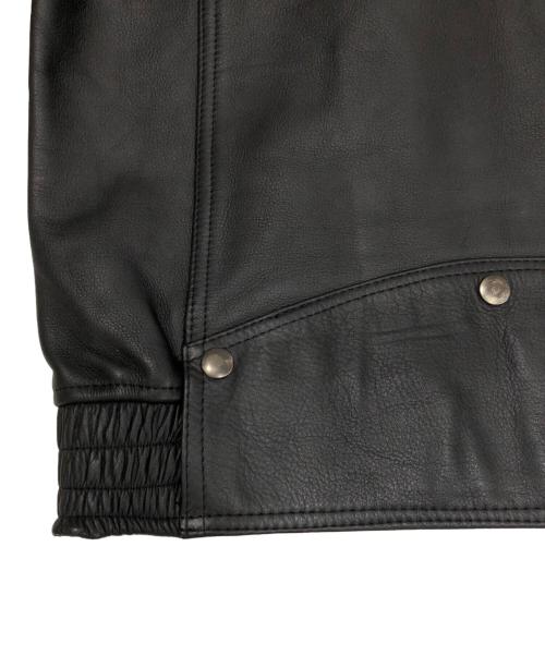 casual leather（カジュアルレザー）casual leather (カジュアルレザー) レザージャケット ブラック サイズ:Mの古着・服飾アイテム