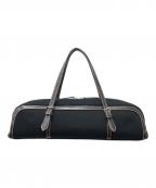 BURBERRY BLUE LABELバーバリー ブルー レーベル）の古着「キャンバスボストンバッグ」｜ブラック