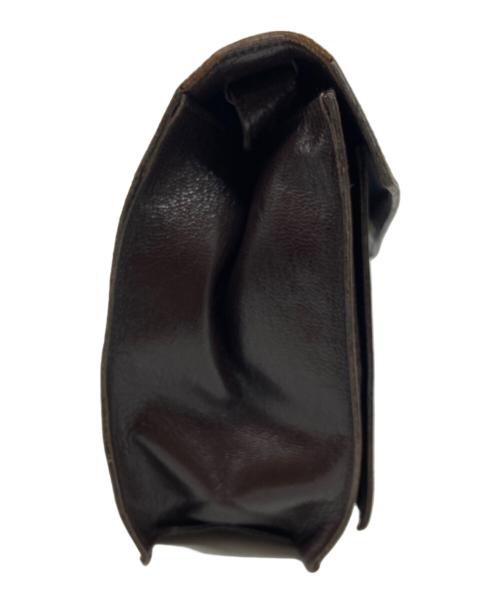Yves Saint Laurent（イヴサンローラン）Yves Saint Laurent (イヴサンローラン) カットアウトパンチングショルダーバッグ ブラウンの古着・服飾アイテム