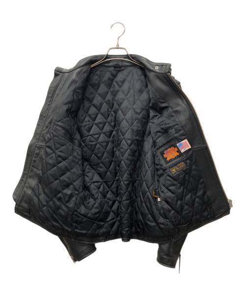 FREEDOM（フリーダム）FREEDOM (フリーダム) シングルライダースジャケット ブラック サイズ:40の古着・服飾アイテム