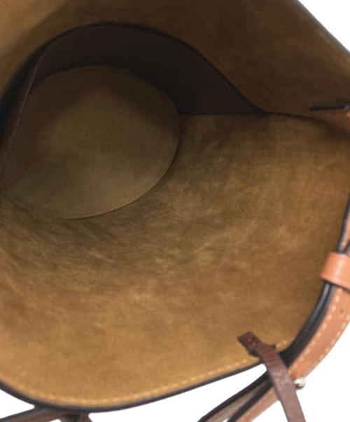 LOEWE（ロエベ）LOEWE (ロエベ) 2WAY GATE BUCKET BAG ブラウンの古着・服飾アイテム