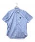 PLAY COMME des GARCONS（プレイコムデギャルソン）の古着「ハートワッペンストライプシャツ」｜ブルー