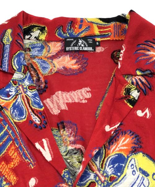 Hysteric Glamour（ヒステリックグラマー）Hysteric Glamour (ヒステリックグラマー) アロハシャツ レッド サイズ:SIZE Sの古着・服飾アイテム