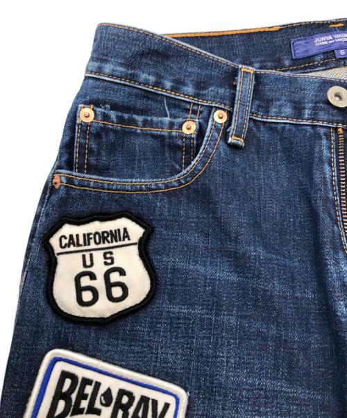 COMME des GARCONS JUNYA WATANABE MAN（コム デ ギャルソン ジュンヤ ワタナベ マン）COMME des GARCONS JUNYA WATANABE MAN (コム デ ギャルソン ジュンヤ ワタナベ マン) ワッペンデニムパンツ インディゴ サイズ:SIZE Sの古着・服飾アイテム