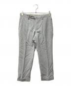 INCOTEXインコテックス）の古着「SLIM FIT SUPER100'sウールトロピカルソリッドテーパードパンツ」｜グレー