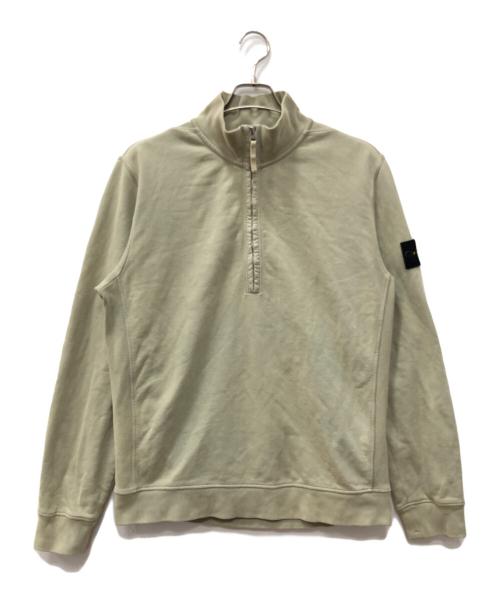 STONE ISLAND（ストーンアイランド）STONE ISLAND (ストーンアイランド) ハーフファスナースウェットシャツ グリーン サイズ:Mの古着・服飾アイテム