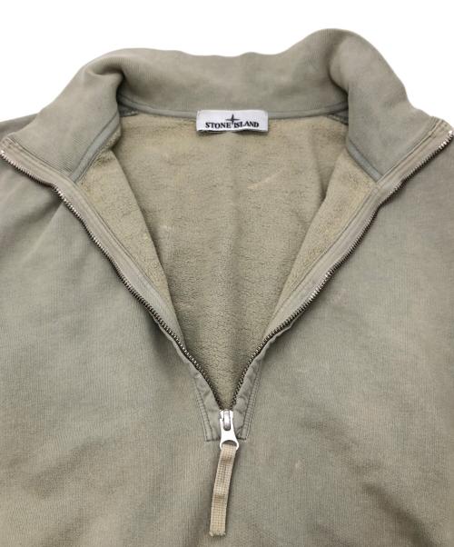 STONE ISLAND（ストーンアイランド）STONE ISLAND (ストーンアイランド) ハーフファスナースウェットシャツ グリーン サイズ:Mの古着・服飾アイテム