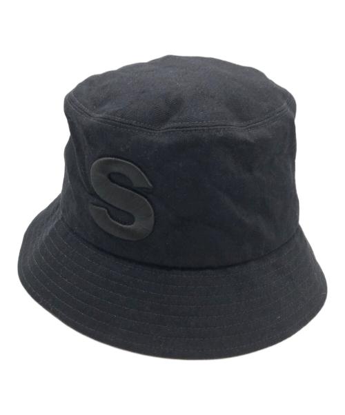 sacai（サカイ）sacai (サカイ) s Hat / Denim ブラックの古着・服飾アイテム