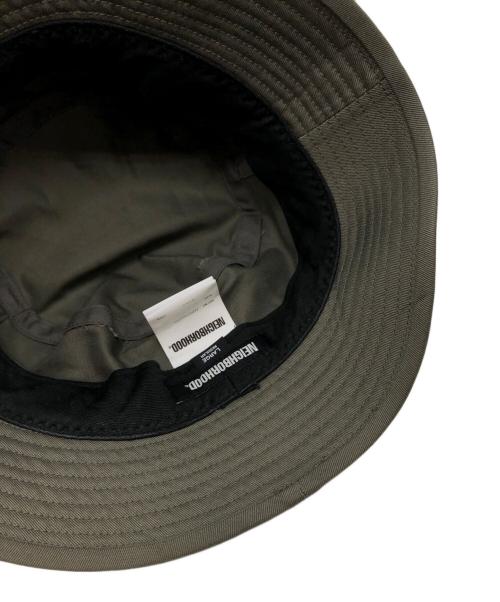 NEIGHBORHOOD（ネイバーフッド）NEIGHBORHOOD (ネイバーフッド) LOGO BUCKET HAT グリーン サイズ:Lの古着・服飾アイテム