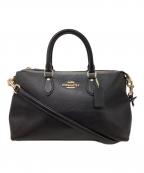 COACHコーチ）の古着「ジョージア サッチェル ショルダー 2WAYバッグ」｜ブラック